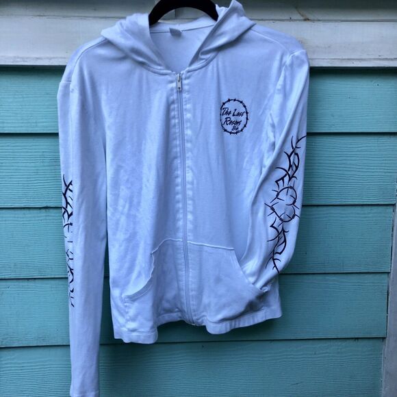 Biketoberfest Daytona Women M Hoodie Bikercore Tattoo Style Sweatshirt Bat Logo - Picture 13 of 16